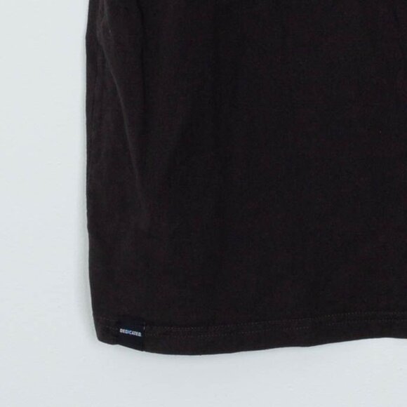 Dedicated Womens Pick Flowers Not Fights Graphic T Shirt Size L Gray Crewneck - Picture 3 of 7